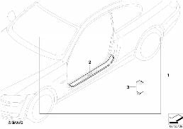 ILLUMINATED DOOR SILL STRIP RETROFIT KIT diagram for BMW 3 Series E92 LCI 328xi