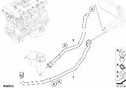 Tubos flex.de agua diagram for BMW 3 Series E91 330i