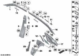 Clona a výplň vnitřní diagram for BMW Rolls-Royce Phantom RR1 Phantom