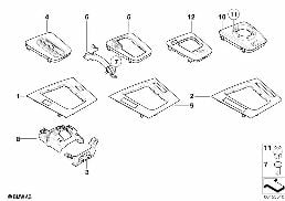 STORING PARTITION COVER diagram for BMW 3 Series E46 M3