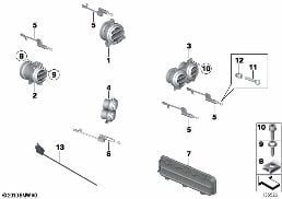 Vzduchové otvory diagram for BMW Rolls-Royce Phantom RR1 Phantom