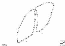 защитная окантовка diagram for BMW 5 Series E60 530i