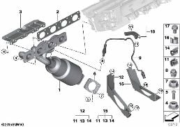 EXHAUST MANIFOLD WITH CATALYST
