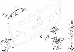 TRUNK LID/CLOSING SYSTEM diagram for BMW 3 Series E91 LCI 320i