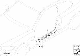 RETROFIT, M COVER, ENTRANCE diagram for BMW 3 Series E92 LCI 328xi