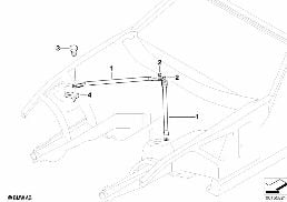Montant de suspension diagram for BMW Z4 E85 2.5i