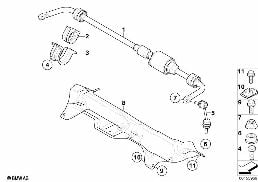 Stabilizátor zadní / Dynamic Drive diagram for BMW X6 E71 35dX