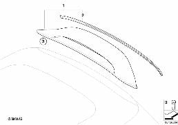 REAR SPOILER diagram for BMW MINI R56 LCI Cooper S