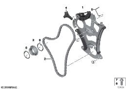 LUBRICATION SYSTEM/OIL PUMP DRIVE diagram for BMW 3 Series E92 LCI 330i