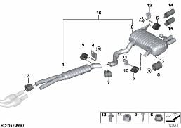 EXHAUST SYSTEM, REAR