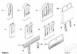 Różne łączniki grzebieniowe diagram for BMW 7 Series E65 745i