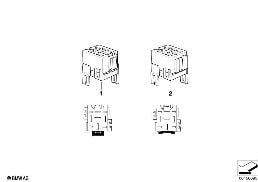 Relais base diagram for BMW 5 Series E39 525td
