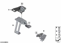 Child seat mount diagram for BMW Rolls-Royce Phantom RR1 Phantom
