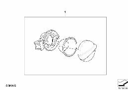 RETROFIT, CHROME FUEL FILLER CAP