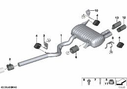 EXHAUST SYSTEM, REAR