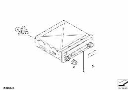 DVD Přehrávač diagram for BMW X6 E71 35dX
