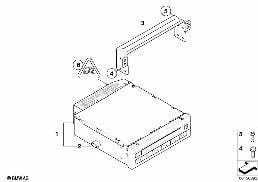 CD měnič / držák diagram for BMW X6 E71 35dX