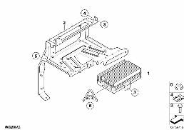 Zesilovač / držák Hi-Fi systém diagram for BMW X6 E71 35dX