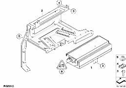 Amplifikatör/Tutucu Hifi Prof.DSP diagram for BMW X5 E70 LCI 40dX