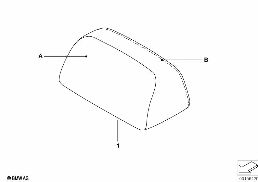 Enc. cabeça Individual tras. pele diagram for BMW 3 Series E46 318i