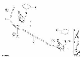 個別部品､ヘッドライト ウォッシャー(SRA) diagram for BMW X6 E71 30dX