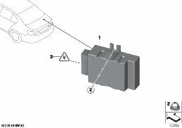 CONTROL UNIT FOR FUEL PUMP diagram for BMW X3 F25 35iX