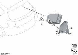 CONTROL UNIT FOR FUEL PUMP diagram for BMW 3 Series E93 335i