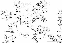Blok ventilů a mont. díly/Dynamic Drive diagram for BMW X5 E70 4.8i