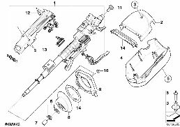 MANUALLY ADJUST. STEERING COLUMN diagram for BMW X3 E83 LCI 2.0i