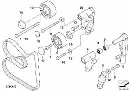 BELT DRIVE WATER PUMP/ALTERNATOR
