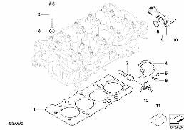 Testata pezzi montabili diagram for BMW 3 Series E36 318i