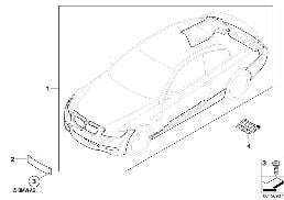 RETROFIT KIT M AERODYN. PACKAGE diagram for BMW 3 Series E92 330xd