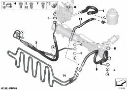 HYDRO STEERING-OIL PIPES