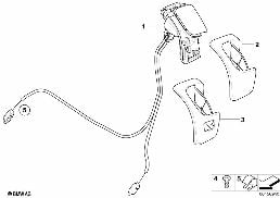 FRONT SEAT BACKREST UNLOCKING diagram for BMW 3 Series E92 LCI 328xi