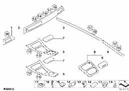 INTERIOR MOLDINGS TITAN LINE diagram for BMW 3 Series E93 335i