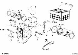 FRONT BRAKE-GASKET SET/REPAIR KIT