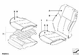 INDIVIDUAL SPORTS SEAT COVER, FRONT