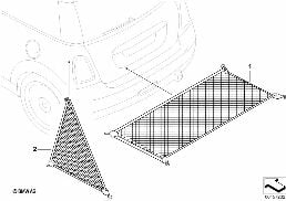 Bagagenet diagram for BMW MINI R56 One