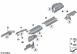 Tepelná izolace diagram for BMW Rolls-Royce Phantom RR1 Phantom