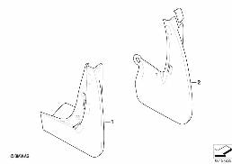 MUD FLAPS diagram for BMW MINI R56 LCI Cooper S