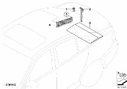 RETROFIT:ODDMENTS TRAY LUGGAGE COMPARTM. diagram for BMW 3 Series E90 318i