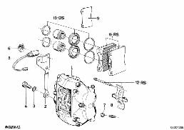 FRONT BRAKE PAD WEAR SENSOR diagram for BMW 6 Series E24 635CSi