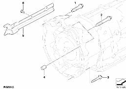 GEARBOX MOUNTING PARTS diagram for BMW 3 Series E92 323i