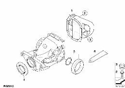 เฟืองท้าย, ชุดปะเก็น diagram for BMW X6 E72 Hybrid Hybrid X6