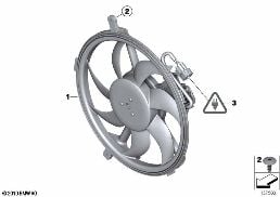 Marco del ventilador/ventilador diagram for BMW MINI R56 One