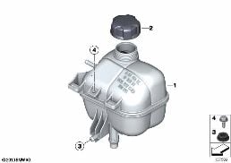 Depósito de compensación diagram for BMW MINI R56 One