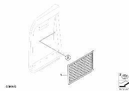 İlave donanım, Bagaj filesi-Sol diagram for BMW X5 E70 LCI 40dX