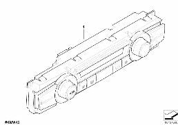 CONTROL UNIT,AUTOMATIC AIR COND.,BASIS diagram for BMW X5 E70 LCI 30dX