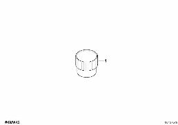 Valve caps diagram for BMW MINI Clubman R55 Cooper
