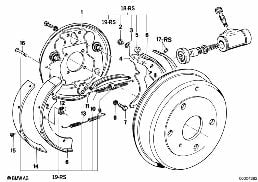 DRUM BRAKE-BRAKE SHOES/BRAKE CARRIER